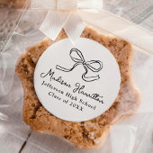 ヴィンテージエレガントボウクリーム卒業 ラウンドシール