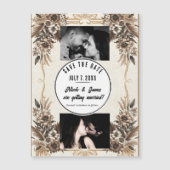 ヴィンテージエレガントボヘミ結婚アフローラ救の日付 (正面)