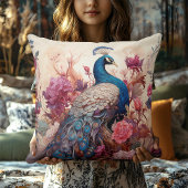 ヴィンテージエレガントボホデカビクトリアンップピーコック クッション