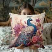 ヴィンテージエレガントボホデカビクトリアンップピーコック クッション