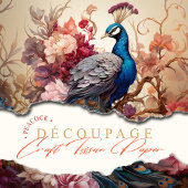 ヴィンテージエレガントボホデカビクトリアンップピーコック 薄葉紙