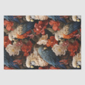 ヴィンテージエレガントボホビクトリアンジャングルパロッツ 薄葉紙 (正面)