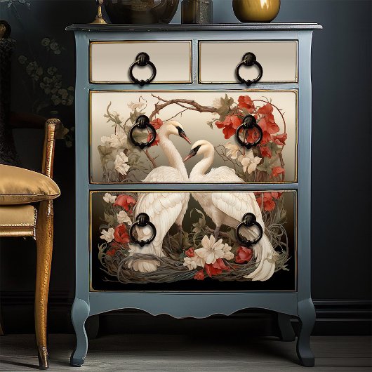 ヴィンテージエレガントボホビクトリアンロマンチックスワンス 薄葉紙