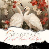 ヴィンテージエレガントボホビクトリアンロマンチックスワンス 薄葉紙