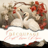 ヴィンテージエレガントボホビクトリアンロマンチックスワンス 薄葉紙