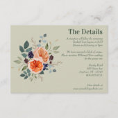 ヴィンテージエレガントボホレッドオレンジグレー エンクロージャーカード (正面)