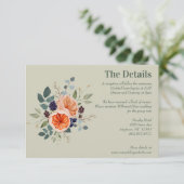 ヴィンテージエレガントボホレッドオレンジグレー エンクロージャーカード (スタンド正面)