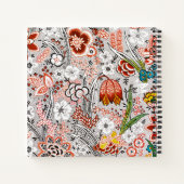 ヴィンテージエレガントボホ抽象芸術フローラアートワーク | ノートブック (裏面)