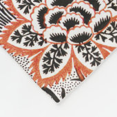 ヴィンテージエレガントボホ抽象芸術フローラアートワーク | フリースブランケット (角)