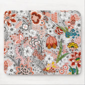 ヴィンテージエレガントボホ抽象芸術フローラアートワーク | マウスパッド (正面)