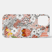 ヴィンテージエレガントボホ抽象芸術フローラアートワーク | Case-Mate iPhoneケース (裏面 (横))