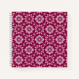 ヴィンテージエレガントボホ花柄 ノートブック