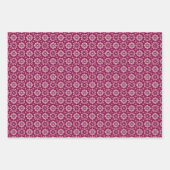 ヴィンテージエレガントボホ花柄 ラッピングペーパーシート (正面3)