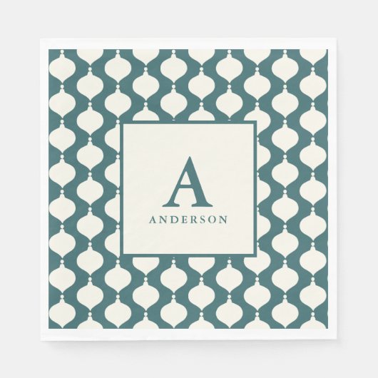 ヴィンテージエレガントボーブルのパーティー スタンダードランチョンナプキン (正面)