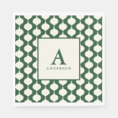 ヴィンテージエレガントボーブルのパーティー スタンダードランチョンナプキン (正面)