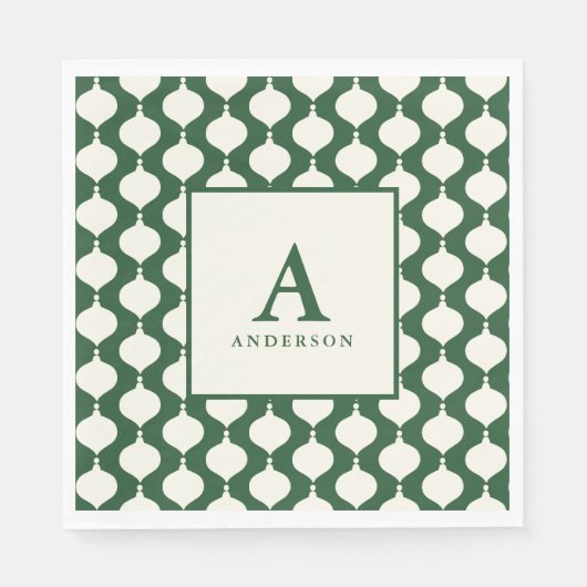 ヴィンテージエレガントボーブルのパーティー スタンダードランチョンナプキン (正面)