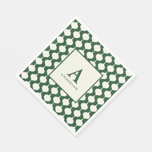 ヴィンテージエレガントボーブルのパーティー スタンダードランチョンナプキン (角)