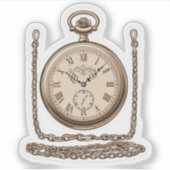 ヴィンテージエレガントポケット時計シール シール (正面)