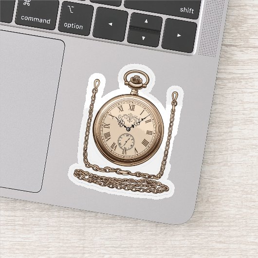 ヴィンテージエレガントポケット時計シール シール (詳細)