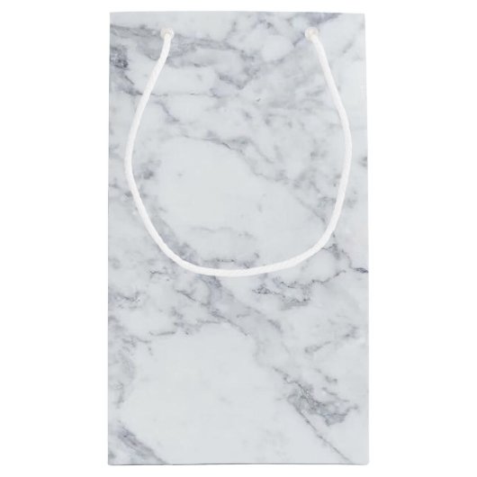 ヴィンテージエレガントマーブル結婚式の引き出物 スモールペーパーバッグ (裏面)