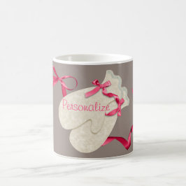 ヴィンテージエレガントミットンリボンレース コーヒーマグカップ