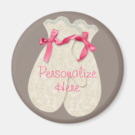 ヴィンテージエレガントミットンリボンレース マグネット