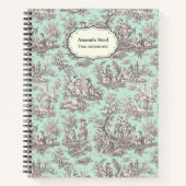 ヴィンテージエレガントミントゥイルドジュイ ノートブック (正面)