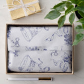 ヴィンテージエレガントメリークリスマスボーズブルートワール 薄葉紙 (ギフト)