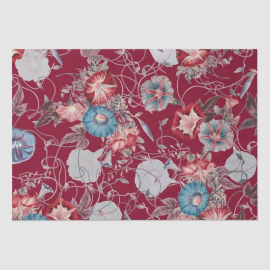 ヴィンテージエレガントモーニングカロリーフローラの切り離し 薄葉紙 (正面)