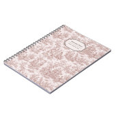 ヴィンテージエレガントライトブラウントワールデジュウスモール ノートブック (左側)