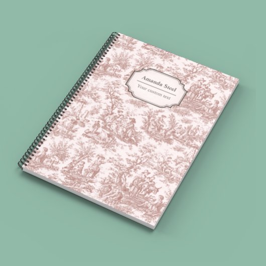 ヴィンテージエレガントライトブラウントワールデジュウスモール ノートブック