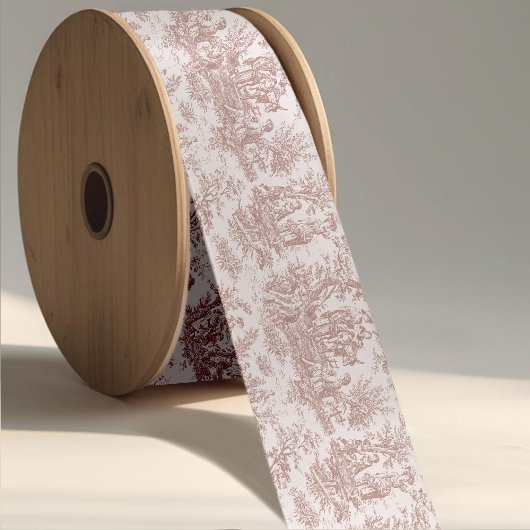 ヴィンテージエレガントライトブラウントワールドゥジュウ サテンリボン