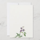 ヴィンテージエレガントリーフフローラカメラ撮影 ノートカード (裏面)