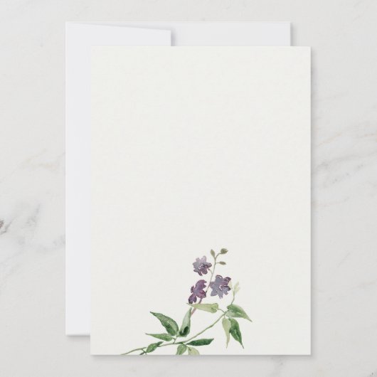 ヴィンテージエレガントリーフフローラカメラ撮影 ノートカード (裏面)