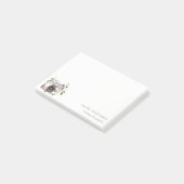 ヴィンテージエレガントリーフフローラカメラ撮影 ポストイット (アングル)