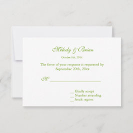 ヴィンテージエレガントルドゥート黄色の花RSVP 出欠カード