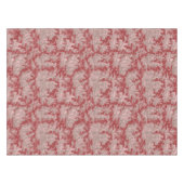 ヴィンテージエレガントレッドのピンクのtoile de jour printed テーブルクロス (正面(横))