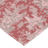 ヴィンテージエレガントレッドのピンクのtoile de jour printed テーブルクロス (アングル)