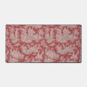 ヴィンテージエレガントレッドピンクトイレデジュイ デスクマット (正面)