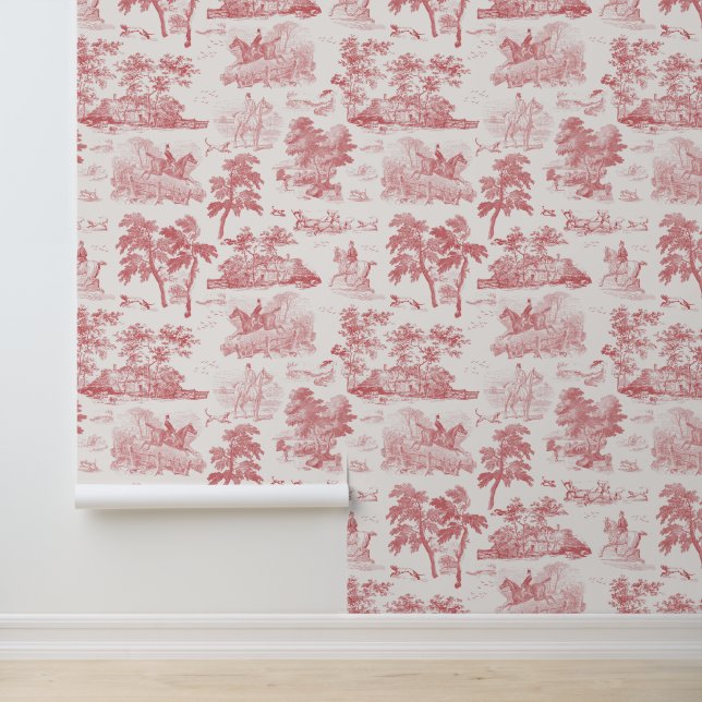 ヴィンテージエレガントレッドホース狩りトワール 壁紙 (アプリケーション)