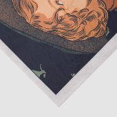 ヴィンテージエレガントレディフランスのーポスターデクページ 薄葉紙 (詳細)