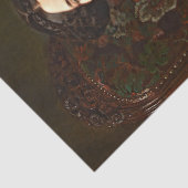 ヴィンテージエレガントレディーインレッドデコップページティッシュペーパー 薄葉紙 (詳細)