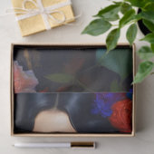 ヴィンテージエレガントレディ・イン・ブラック・デコパージュ 薄葉紙 (ギフト)