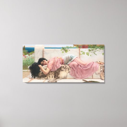 ヴィンテージエレガントレディ キャンバスプリント (正面)