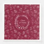 ヴィンテージエレガントロマンスブルゴーニュフローラ結婚ズ (正面)