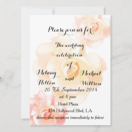 ヴィンテージエレガントロマンチックな優しい結婚バラ 招待状