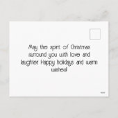 ヴィンテージエレガントロンドンクリスマス シーズンポストカード (裏面)