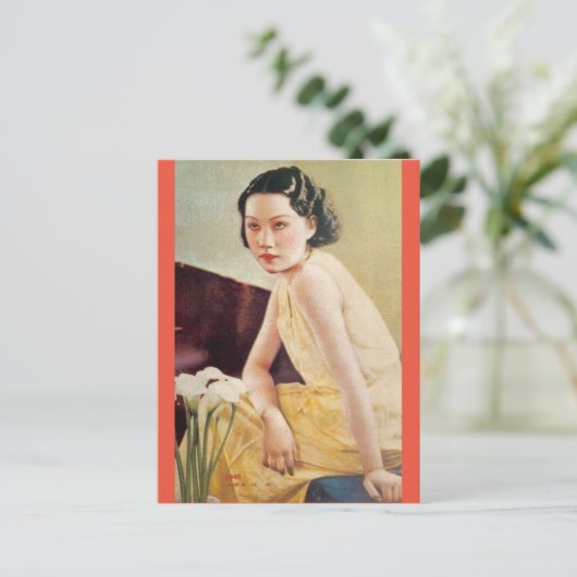 ヴィンテージエレガント上海映画のポスター ポストカード (スタンド正面)