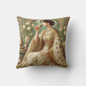 ヴィンテージエレガント付き化粧枕 クッション (裏面)