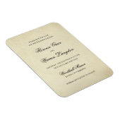 ヴィンテージエレガント以外の写真の結婚式の日付の保存 マグネット (右側)